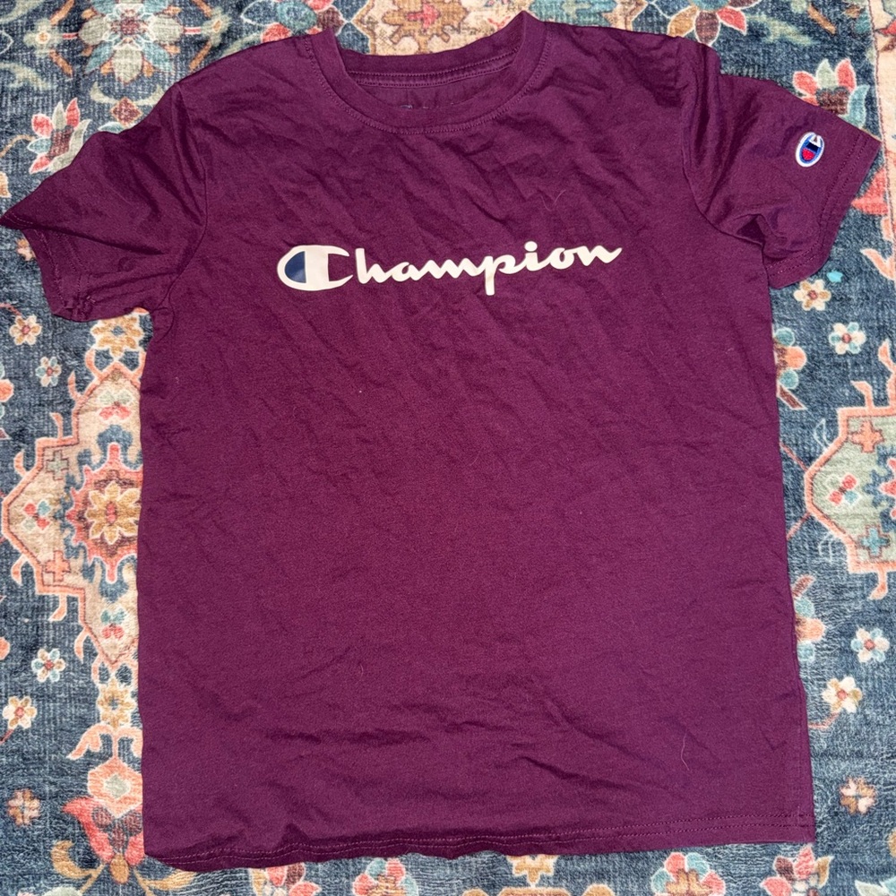 Champion Burgundy Athleticwear Tee Youth XL
